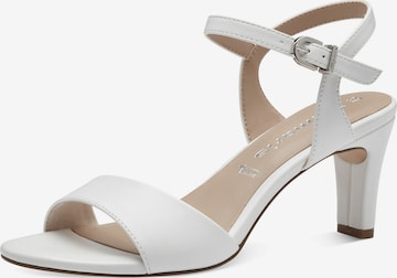 TAMARIS Strap sandal in White: front