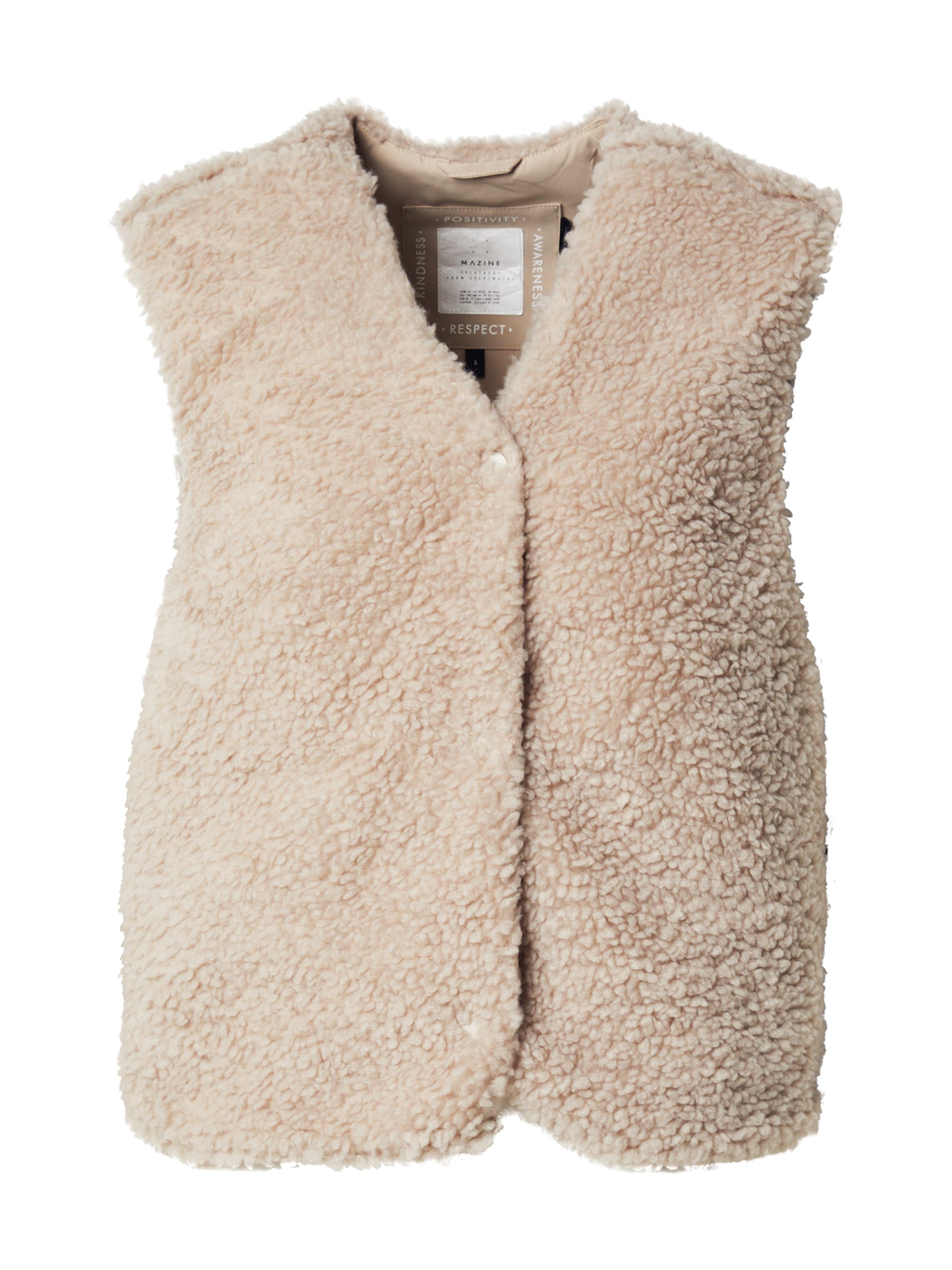 Gilet di mazine in beige: frontale