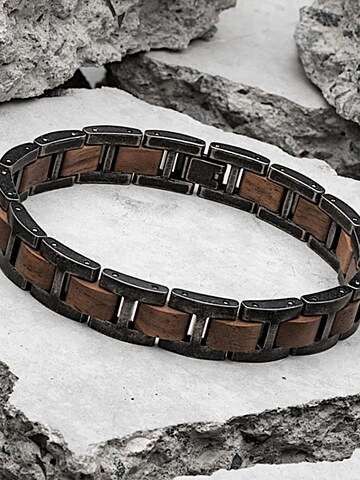 Bracelet 'Maschsee' Holzwerk en gris