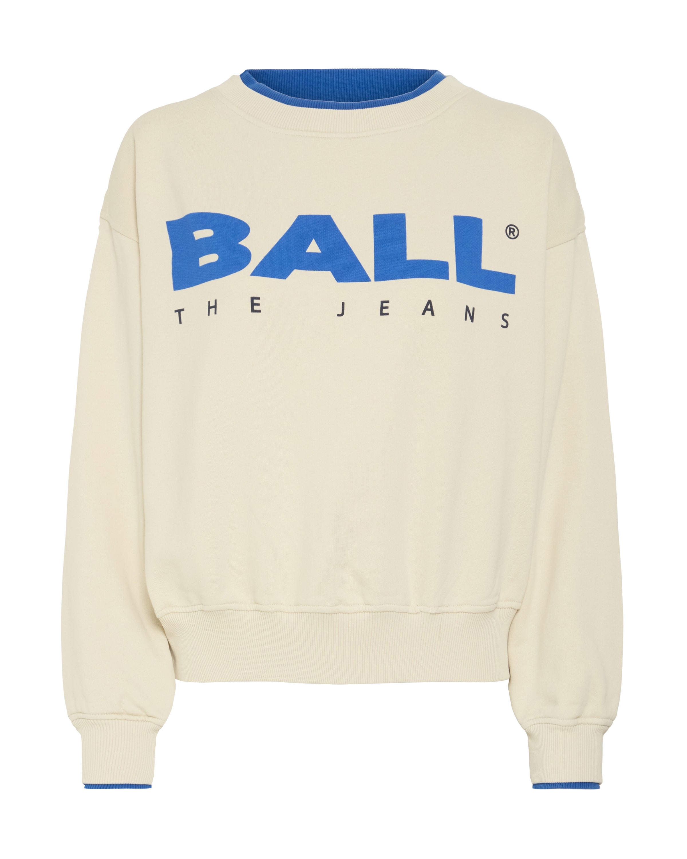 Sweat-shirt ' SIMONA' Ball en jaune : devant