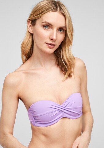Bandeau Hauts de bikini 'Spain' s.Oliver en violet : devant
