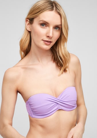 s.Oliver Balconette Bikinitop 'Spain' in Lila: voorkant