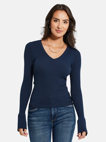 Threadbare Sweater 'Monica' in Blue: front
