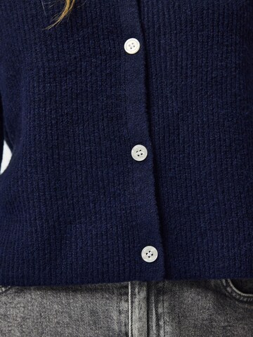 PIECES Knit Cardigan 'SILLY' in Blue