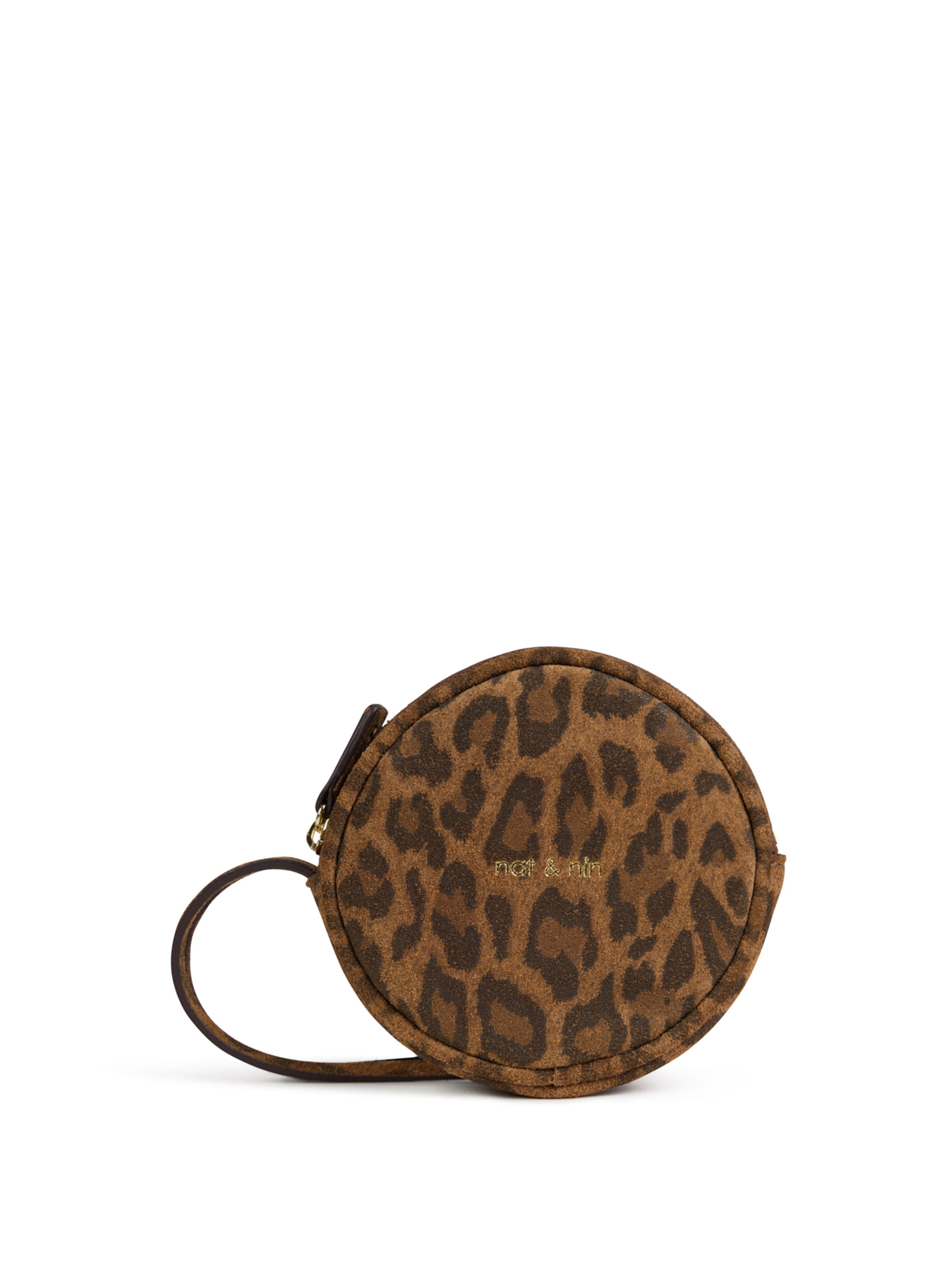 Nat&Nin Clutch 'Olia' in Bruin: voorkant