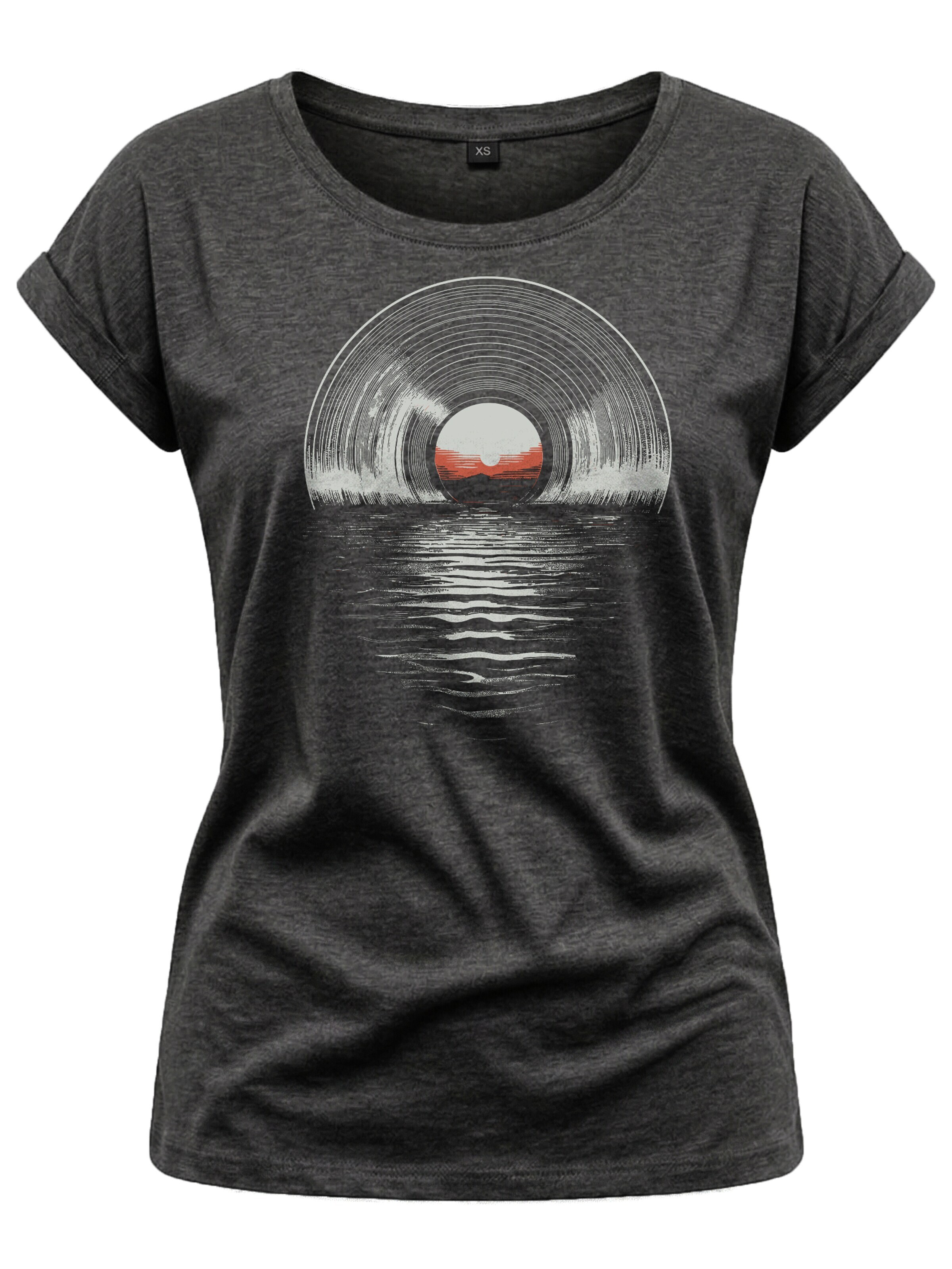 MAKAYA Shirt 'Sea Record' in Grey: front