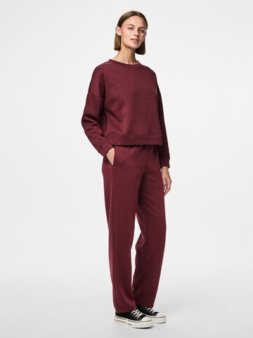PIECES Loosefit Broek 'CHILLI' in Rood