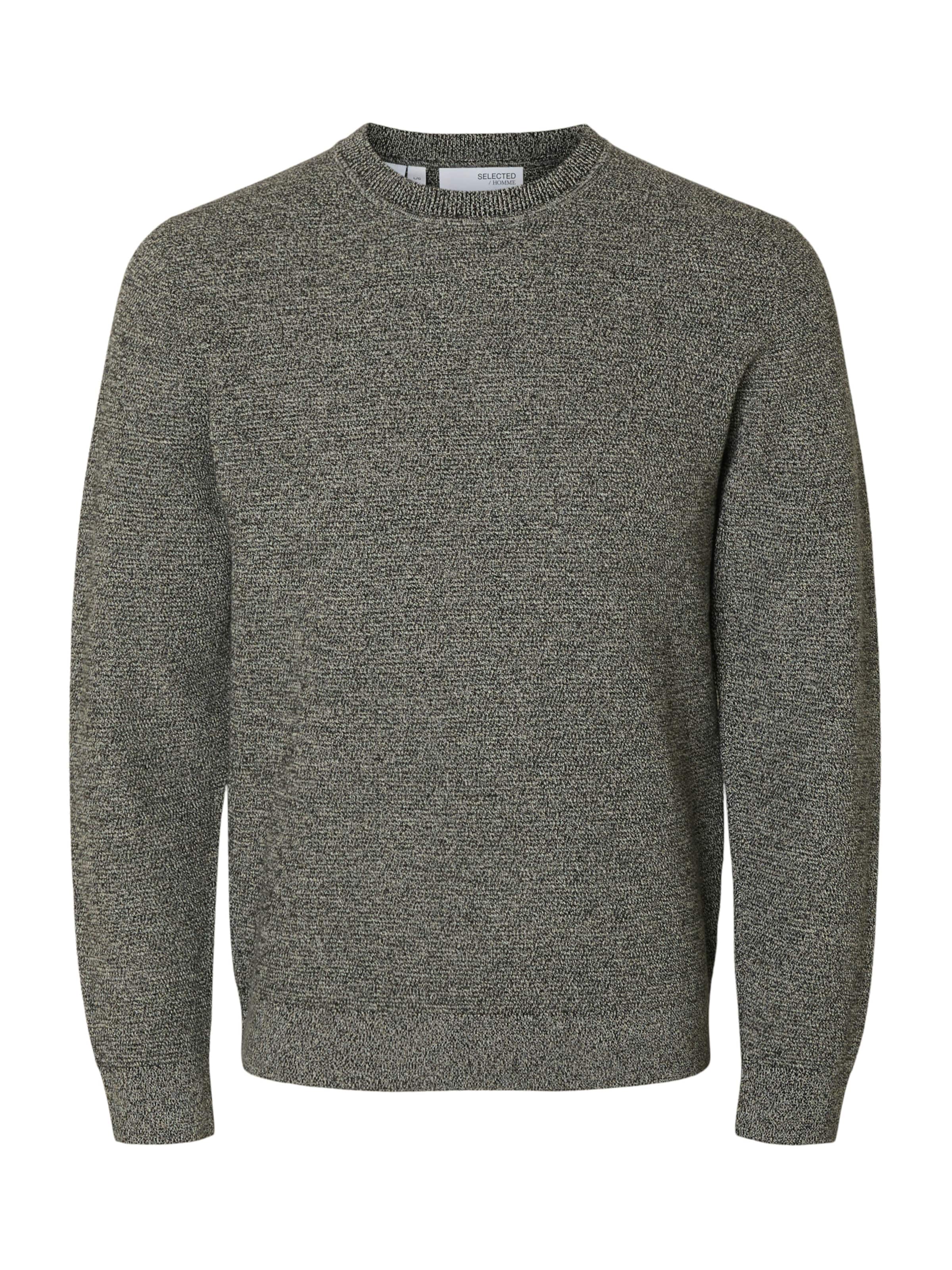SELECTED Пуловер 'SLHROSS' в черно: отпред