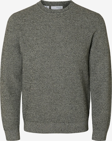 Pull-over 'SLHROSS' SELECTED en noir : devant