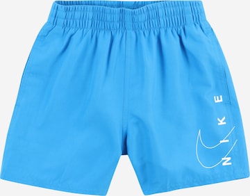Nike Swim - Moda de banho desportiva em azul: frente