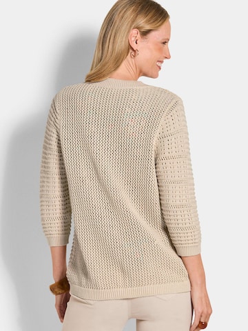 Goldner Strickjacke in Beige