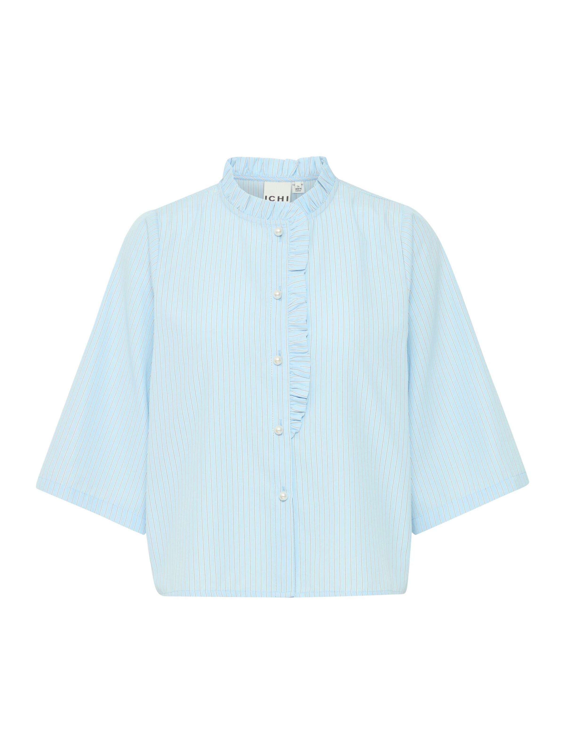 ICHI Bluse 'Neddie' in Blau: Vorderseite