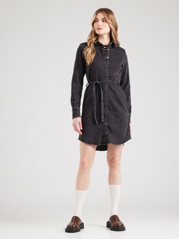 Abito camicia 'Ravenna' di MUSTANG in nero: frontale