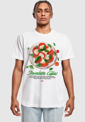 Mister Tee Shirt 'Insalata Capri' in White: front
