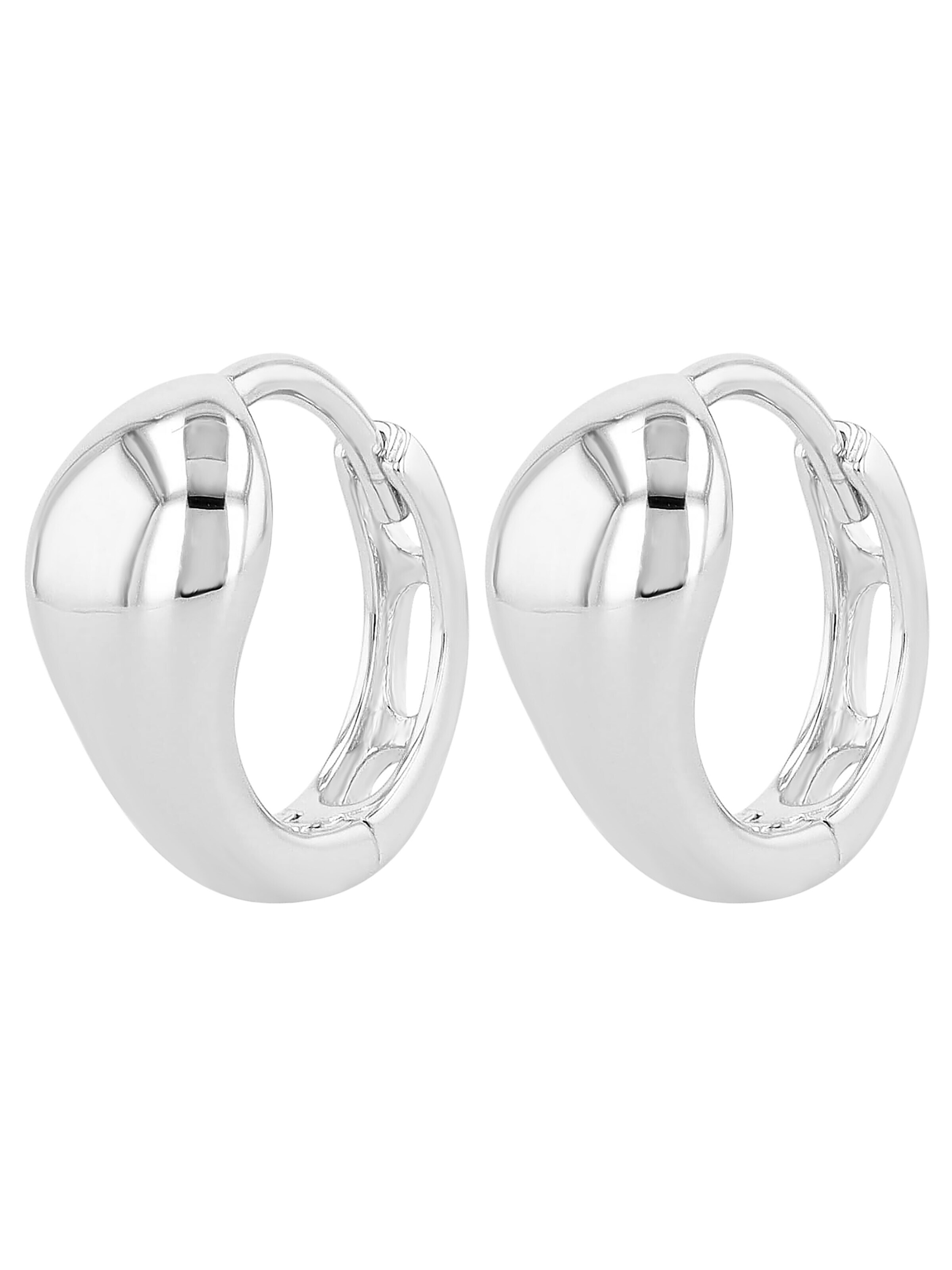 Akzent Earrings '"Nadya" aus 925 Sterlingsilber, rhodiniert, langlebig' in Silver