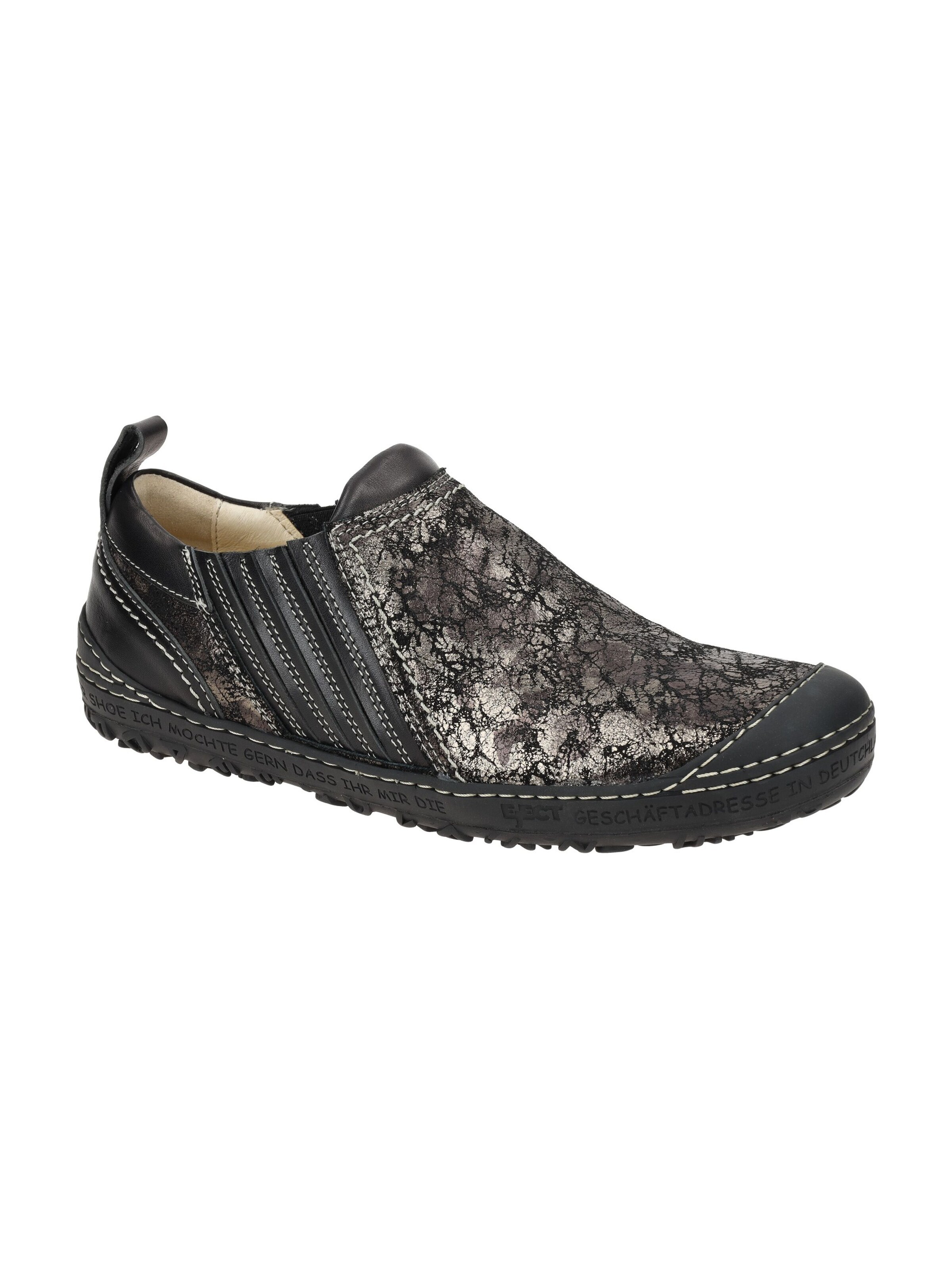 EJECT Slippers 'Eject Dass 2 Schuhe schwarz grau Damen Sneaker 21565' in Black: front