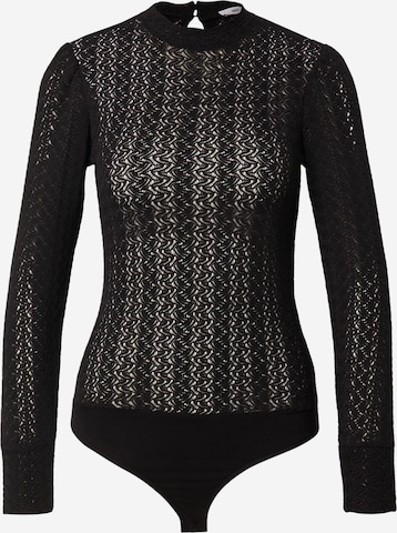Tricou body 'Clara' de la ABOUT YOU pe negru: față