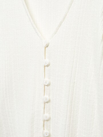 MANGO Knit Cardigan 'PENNY' in White