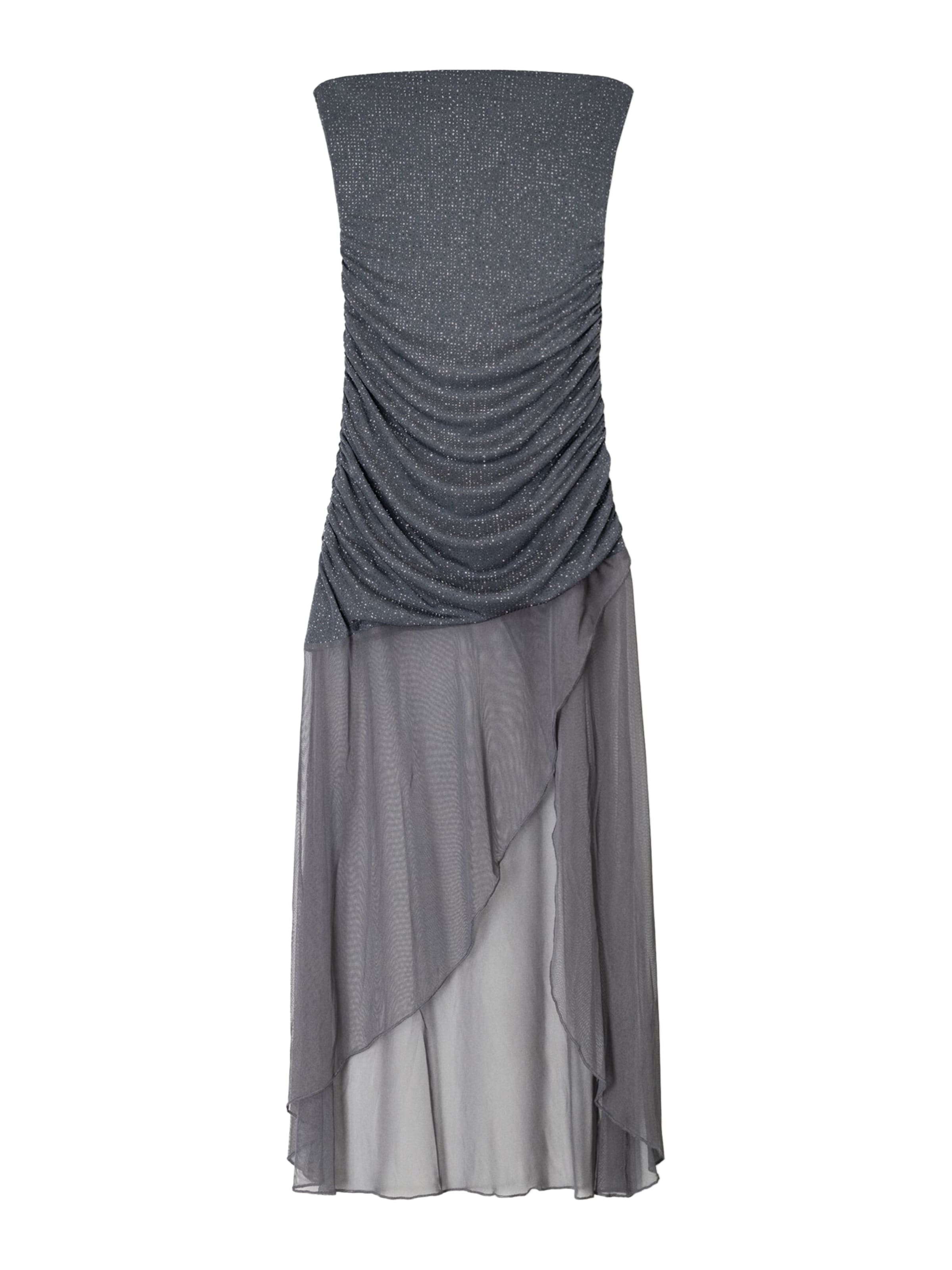 Bershka Šaty – šedá: přední strana