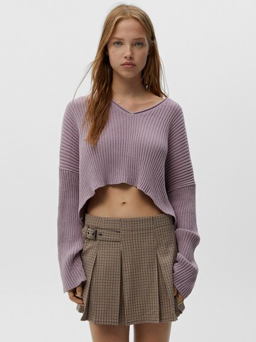 Pull&Bear Trui in Lila: voorkant