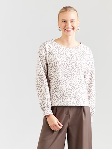 Sweat-shirt monari en gris : devant