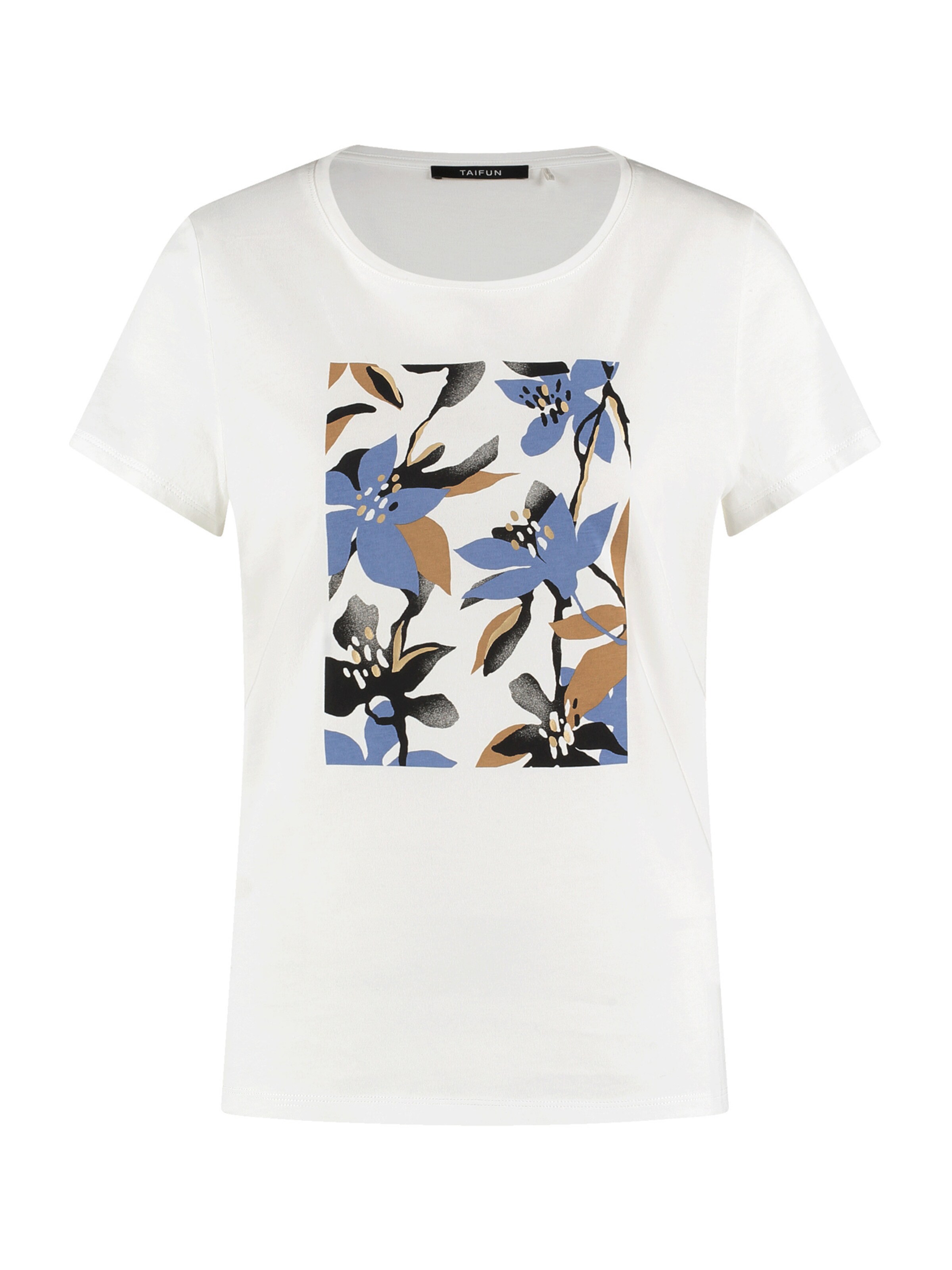 TAIFUN Μπλουζάκι σε λευκό: μπροστά