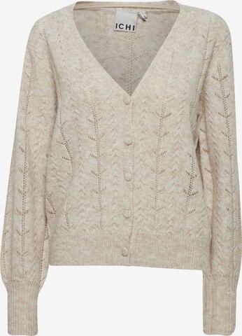 Cardigan 'ANOSE' ICHI en beige : devant