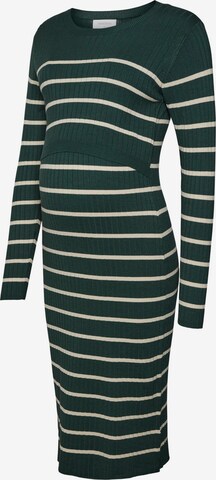 MAMALICIOUS Knitted dress 'Siv' in Green: front