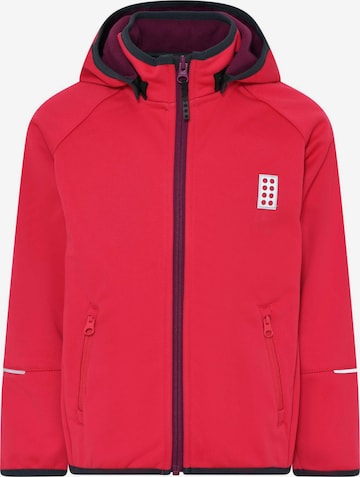 Veste en polaire fonctionnelle 'Sky 764' LEGO® kidswear en rouge : devant