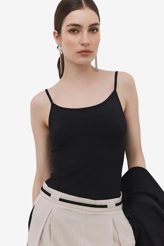 No Matter What Top in Black: front