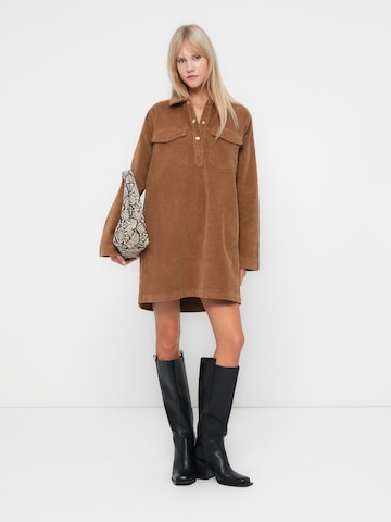 Noisy may Kleid 'NMHAZELL' in Braun