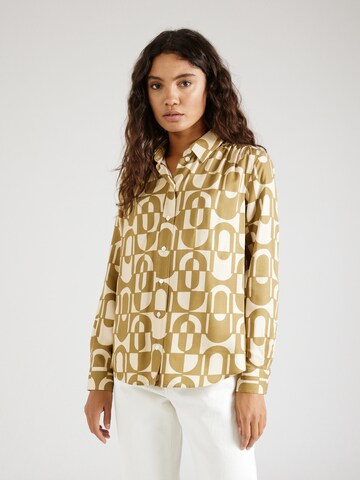 SEIDENSTICKER - Blusa 'Schwarze Rose' en beige: frente