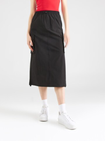 Tommy Jeans Rock in Schwarz: Vorderseite