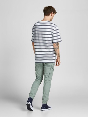 JACK & JONES Дънки Tapered Leg Карго панталон 'Paul' в сиво