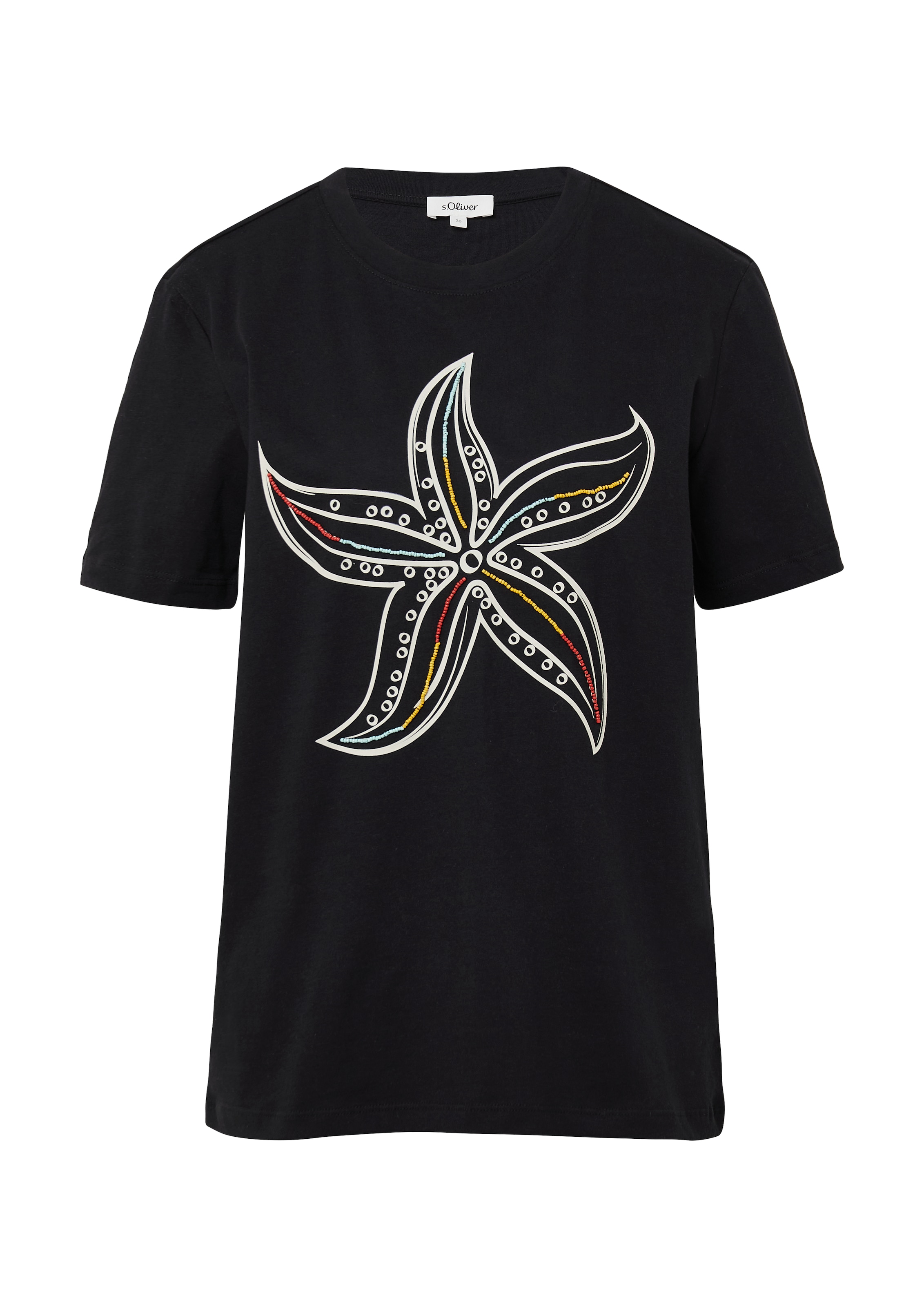 T-shirt s.Oliver en noir : devant