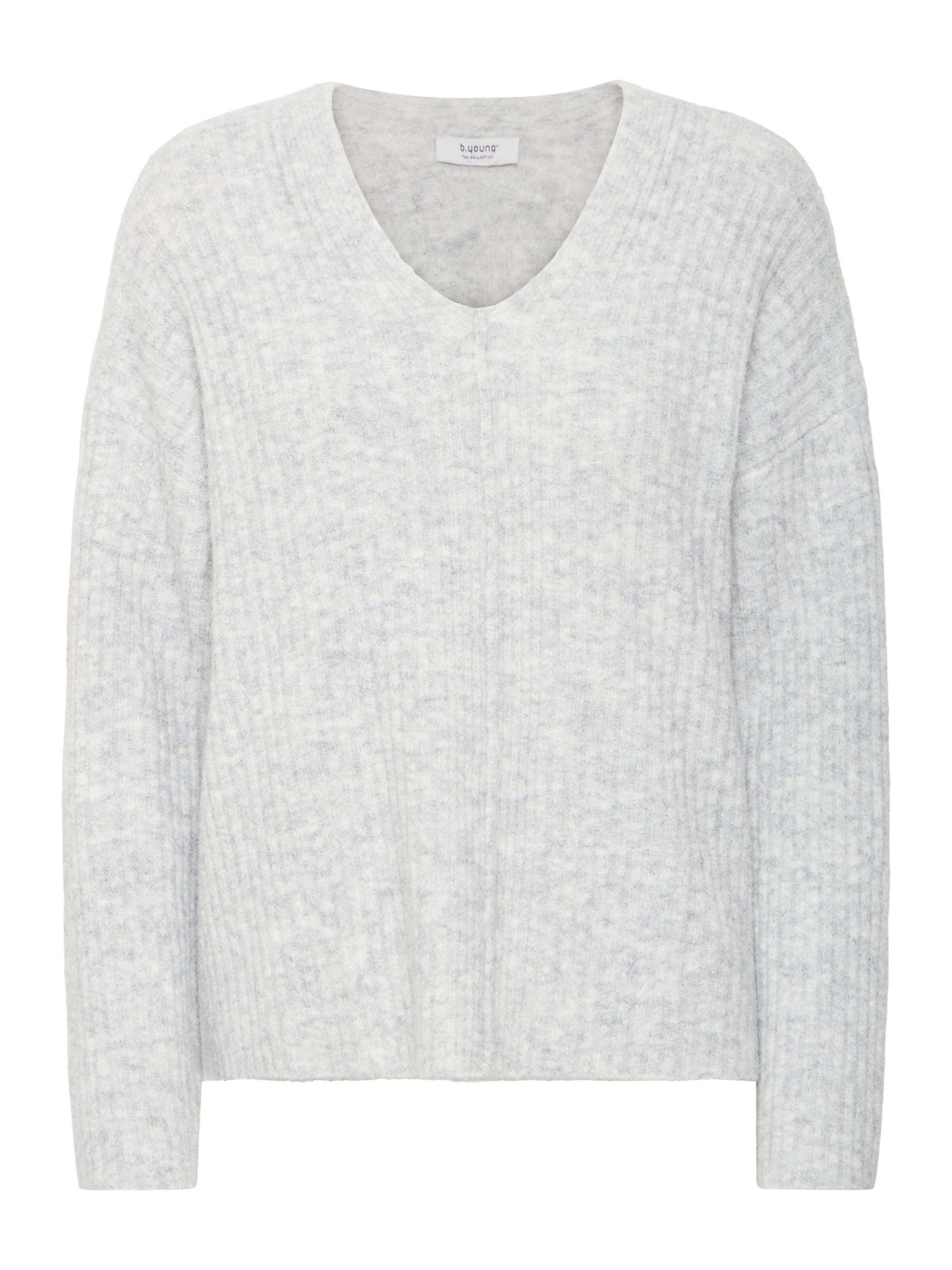 Pull-over 'Omea' b.young en gris : devant