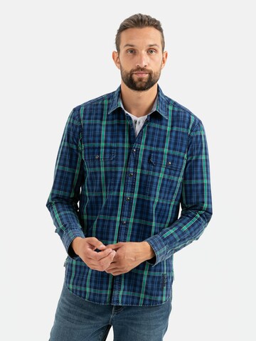 CAMEL ACTIVE Regular fit Button Up Shirt in Blue: front