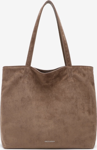 Cabas ' Eva ' Emily & Noah en beige : devant