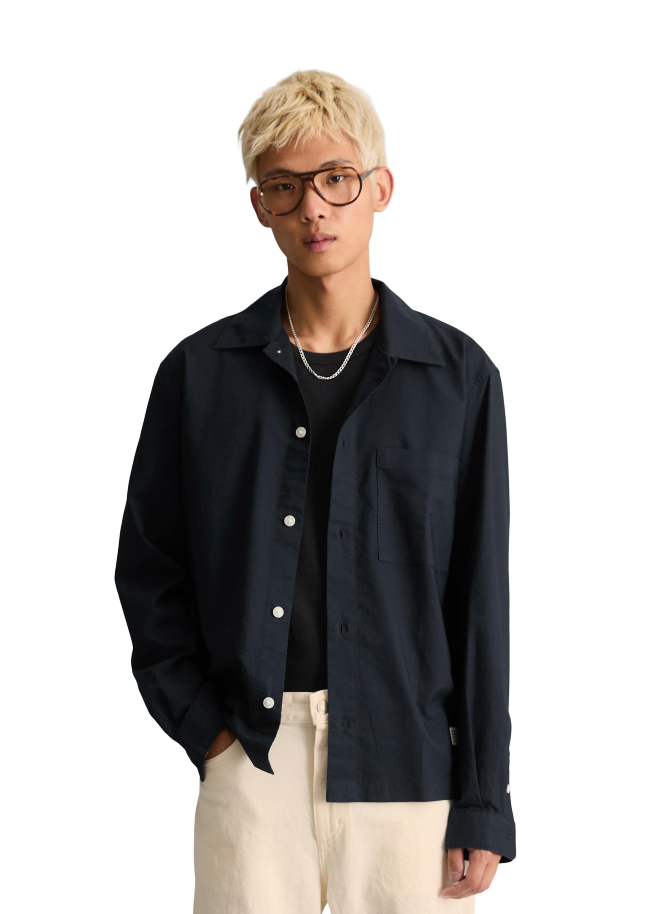 Coupe regular Chemise Marc O'Polo DENIM en bleu : devant