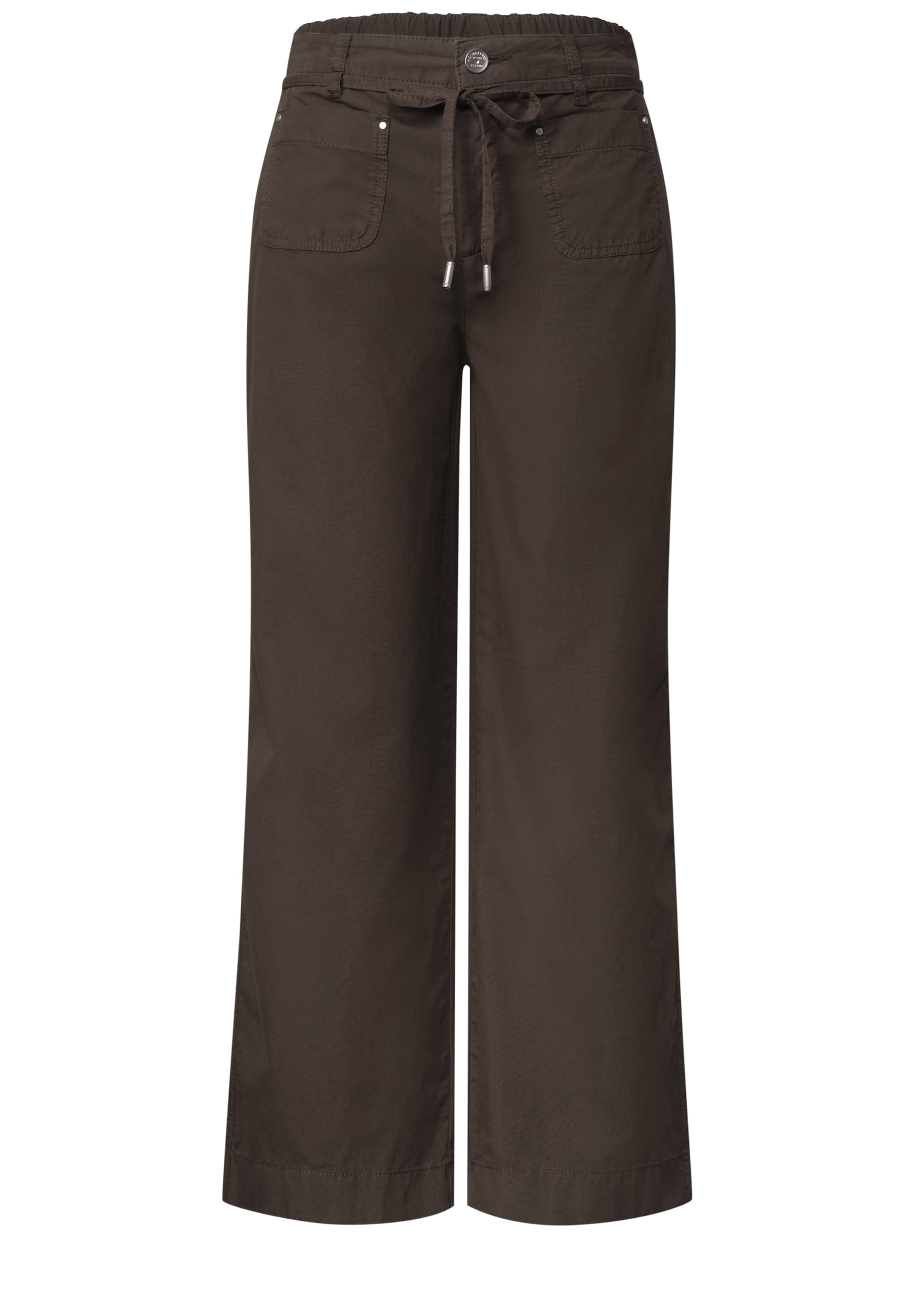 STREET ONE Regular Pants in Brown: front