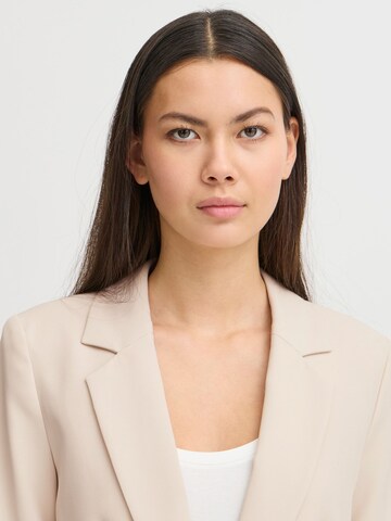 Coupe slim Blazer 'Lexi' ICHI en beige