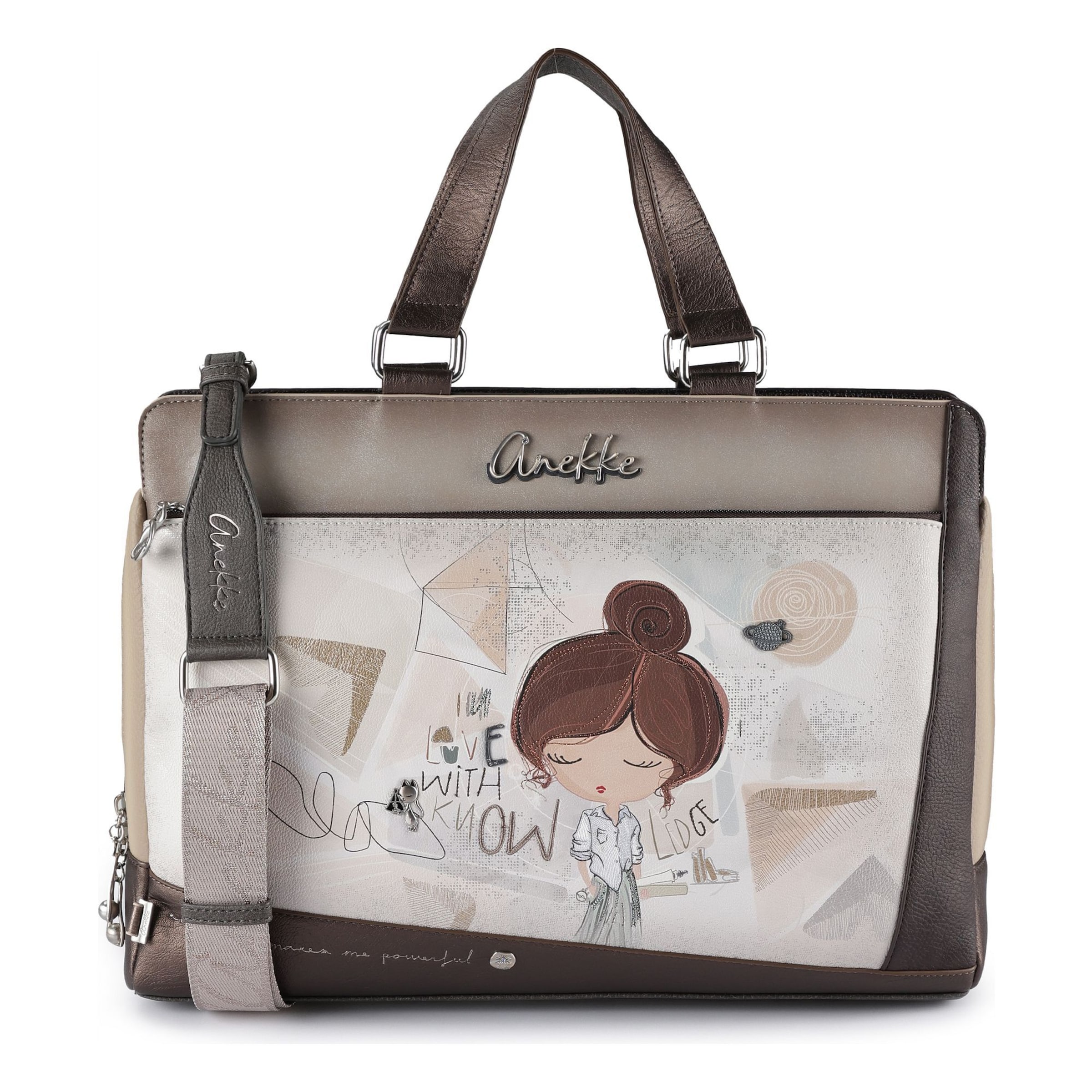 Anekke Aktentasche 'Sophia' in Braun: Vorderseite