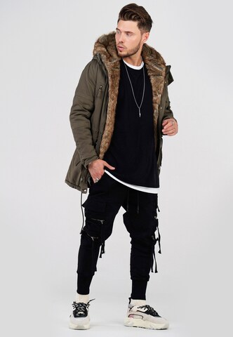 behype Winterparka 'TYLER' in Grün