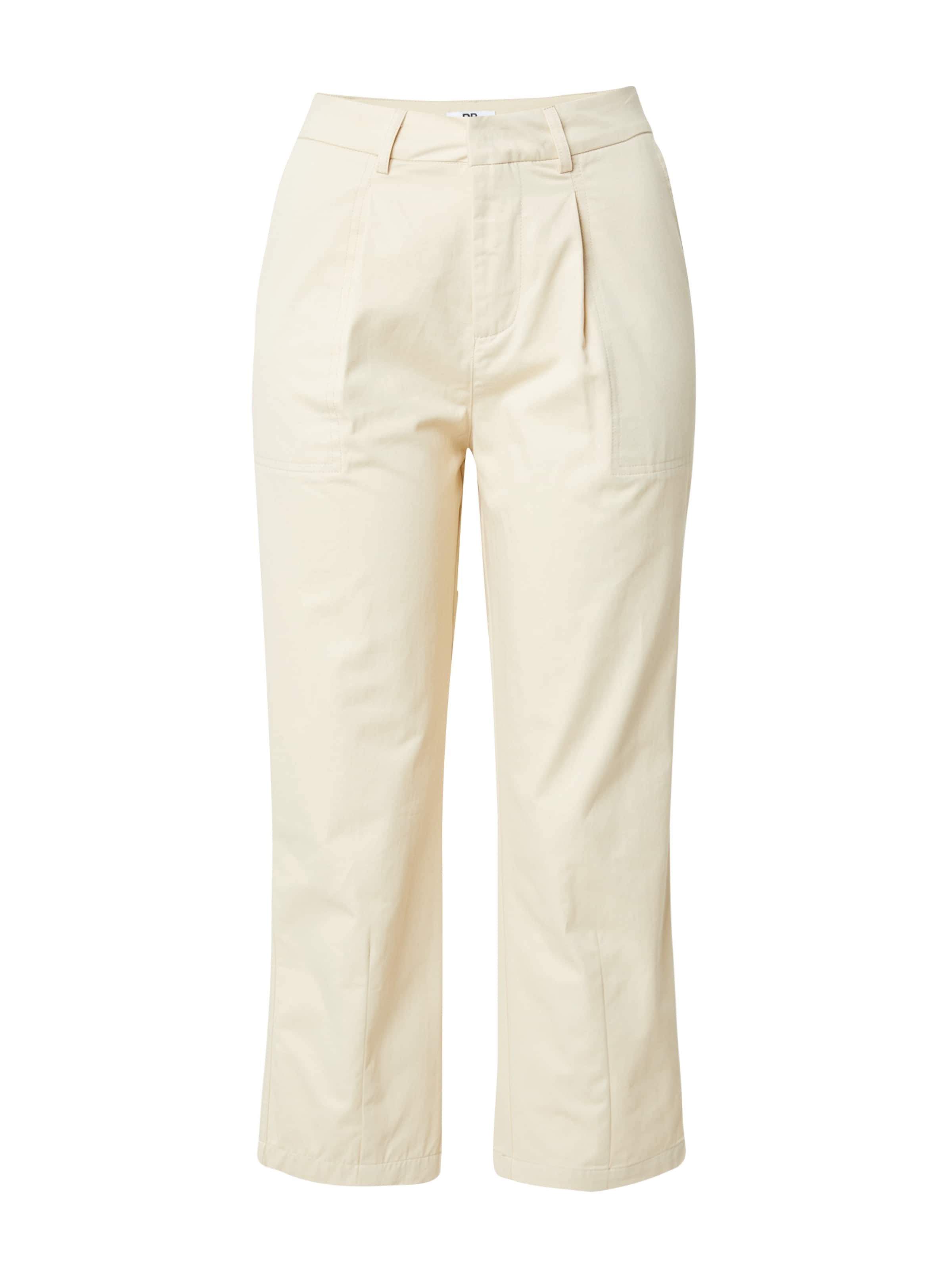 Dorothy Perkins Regular Veckad byxa i beige: framsida