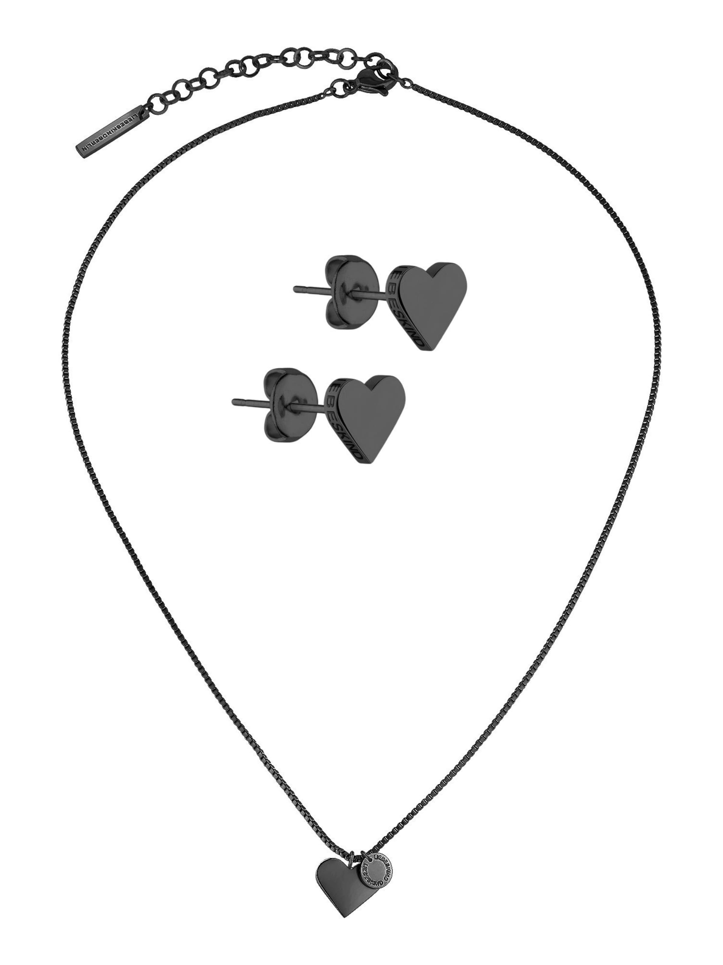 Parure de bijoux Liebeskind Berlin en noir : devant