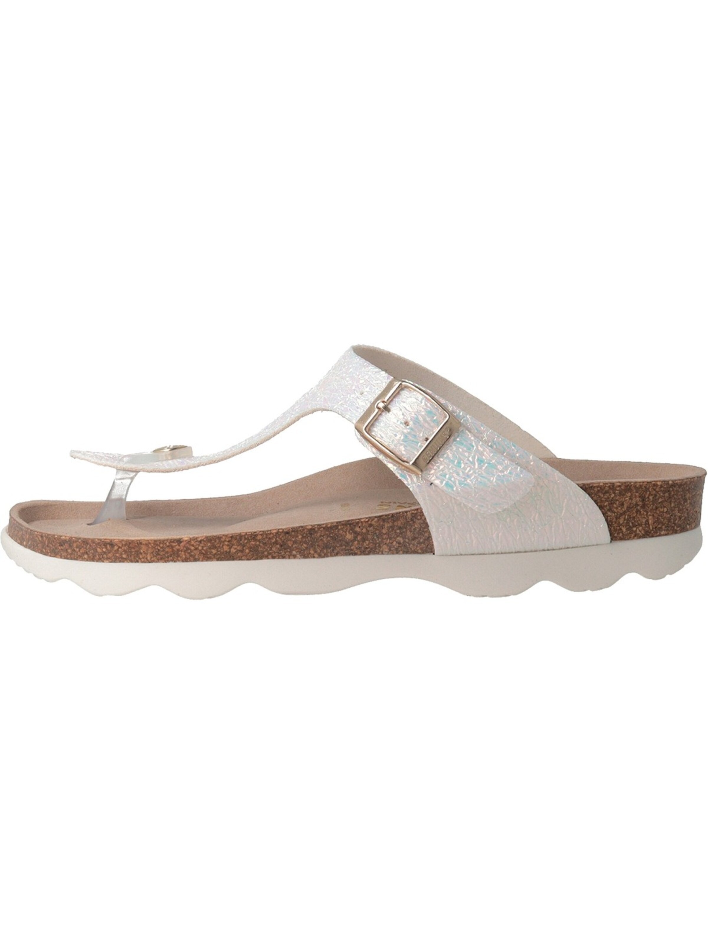 Genuins T-Bar Sandals 'Genuins Rosas Weiß Moon Synthetik' in White: front