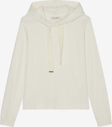 Sweat-shirt Marc O'Polo en blanc : devant