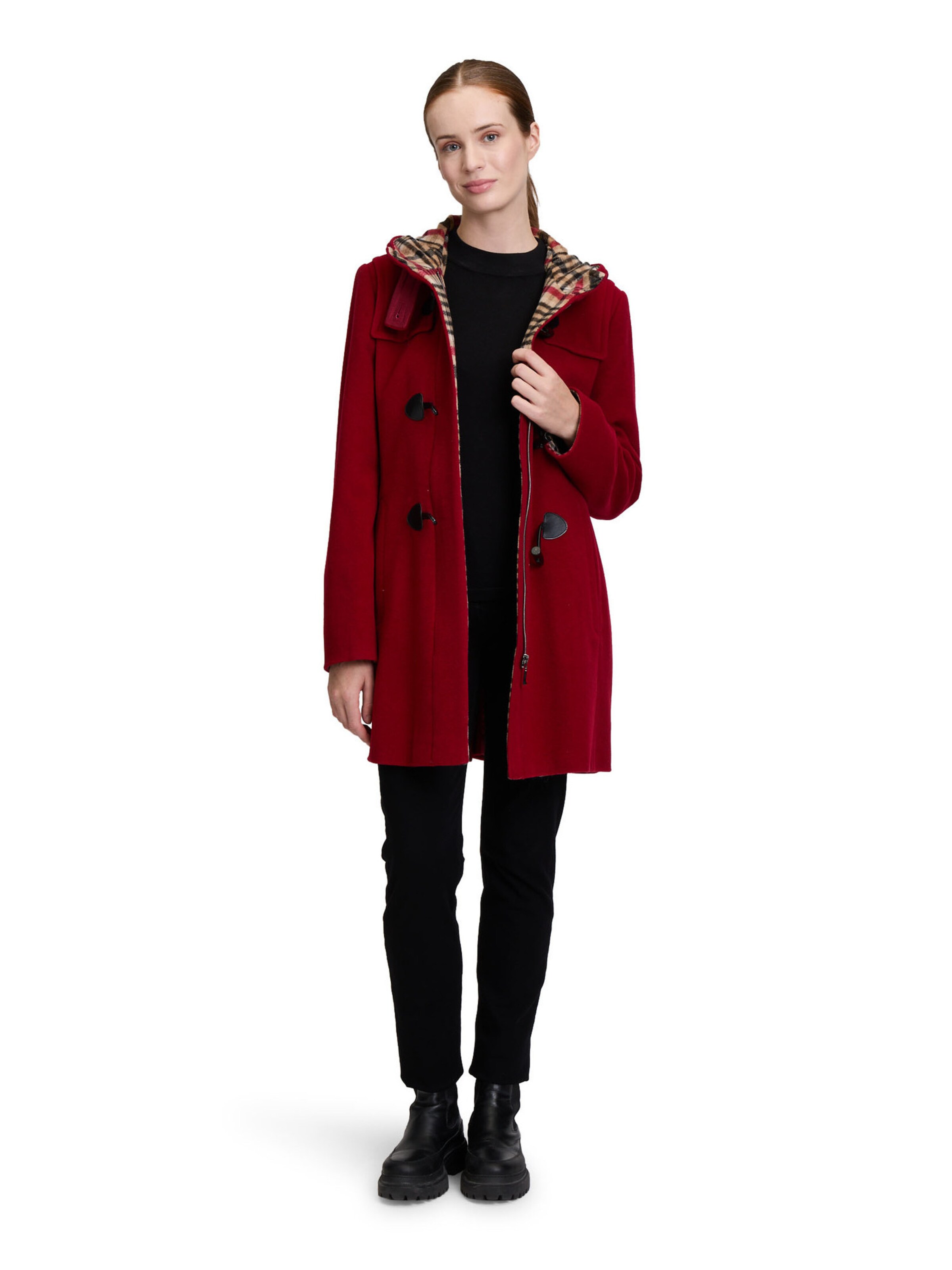 GIL BRET Between-Seasons Coat in Red