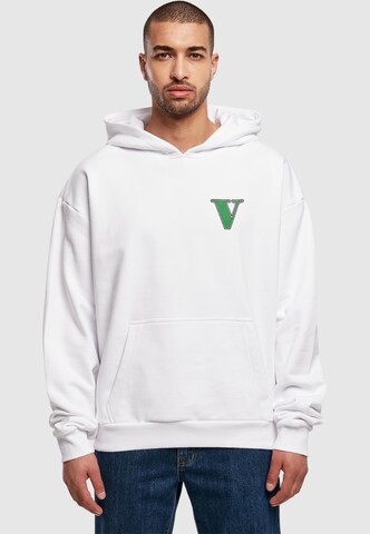 Merchcode Sweatshirt 'Grand Collage' in Weiß: Vorderseite