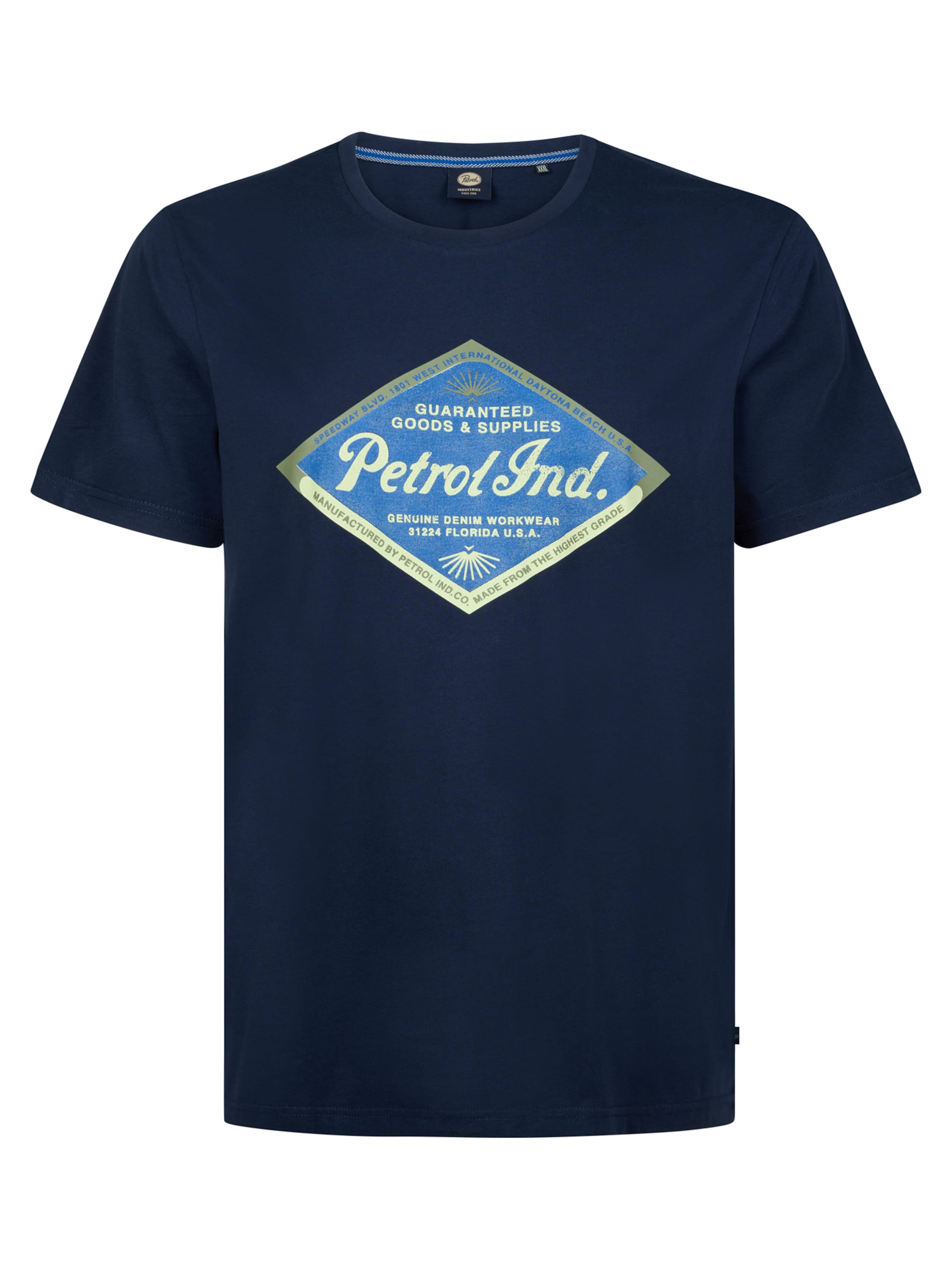 Petrol Industries Shirt 'Vista' in Blauw: voorkant